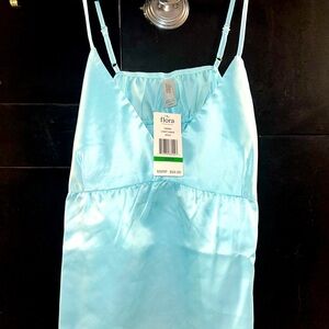 Flora Nikrooz Aqua  Satin Nightgown NEW SET 📣📣📣🐬🐬